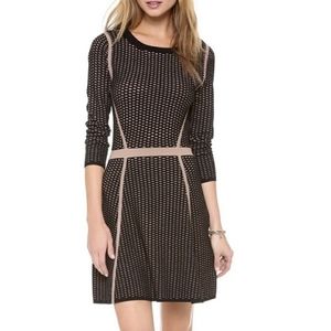 Club Monaco A-line black/beige Dress L